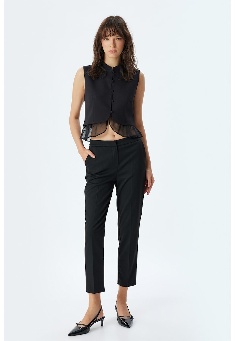 Pantaloni crop conici