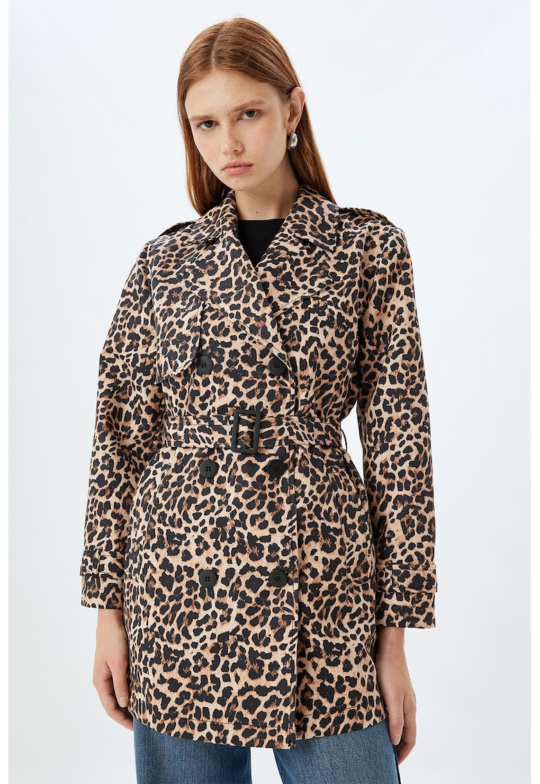 Trenci cu model animal print