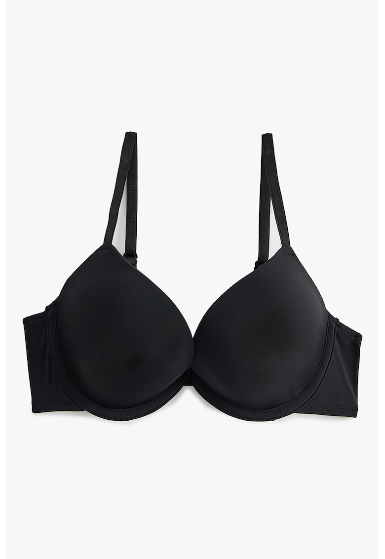 Sutien push-up cu sustinere metalica si model uni Sutien push-up cu sustinere metalica si model uni