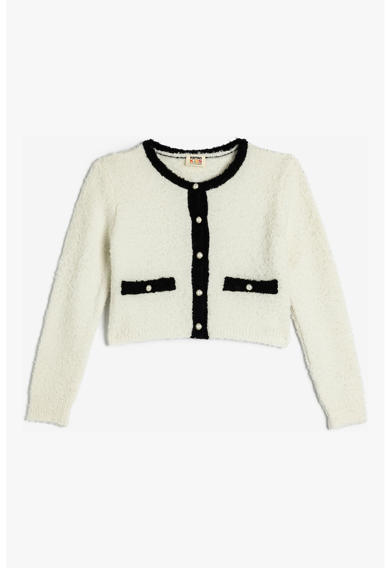 Cardigan crop pufos