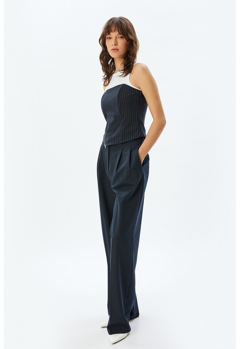 Pantaloni ampli eleganti - Albastru ultramarin