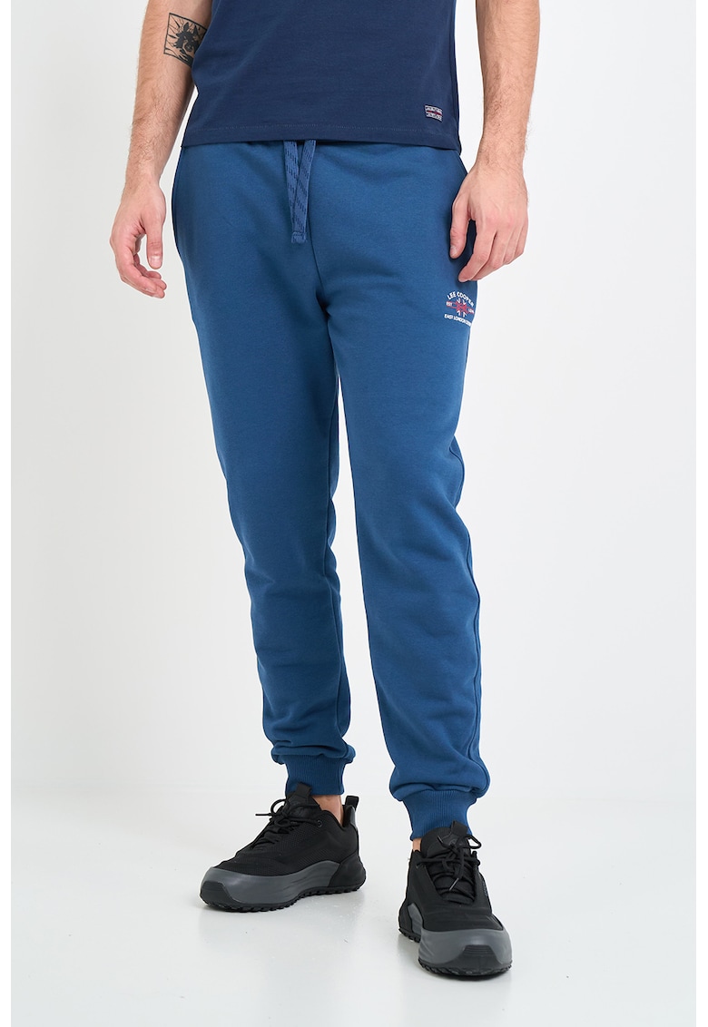 Pantaloni de trening din amestec de bumbac cu buzunare oblice