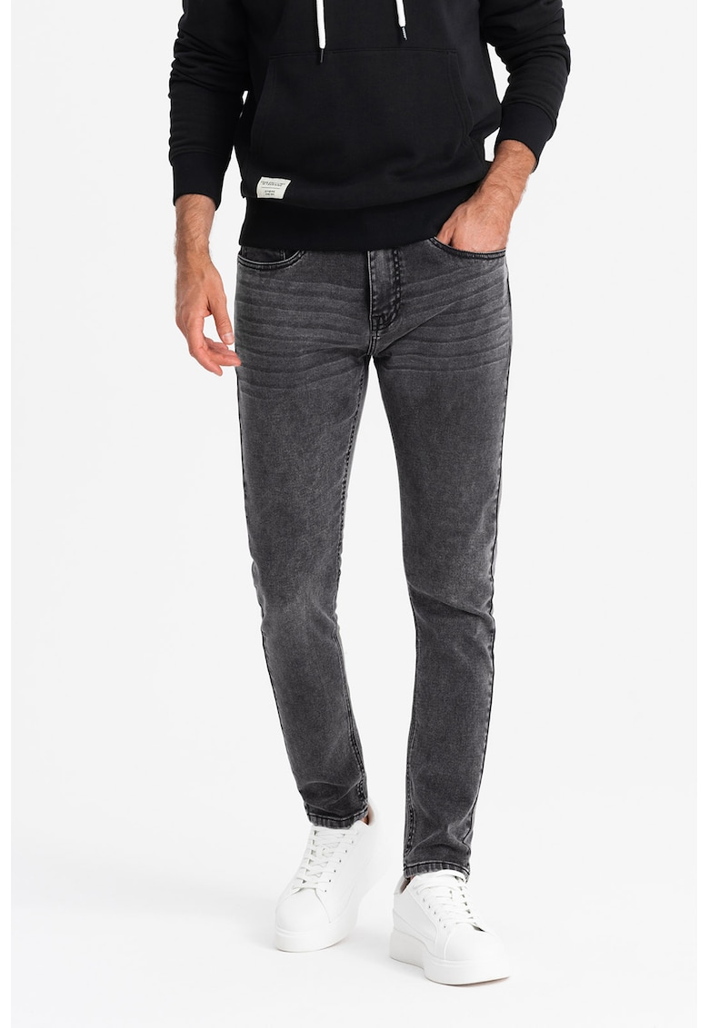 Blugi slim-fit - Gri inchis