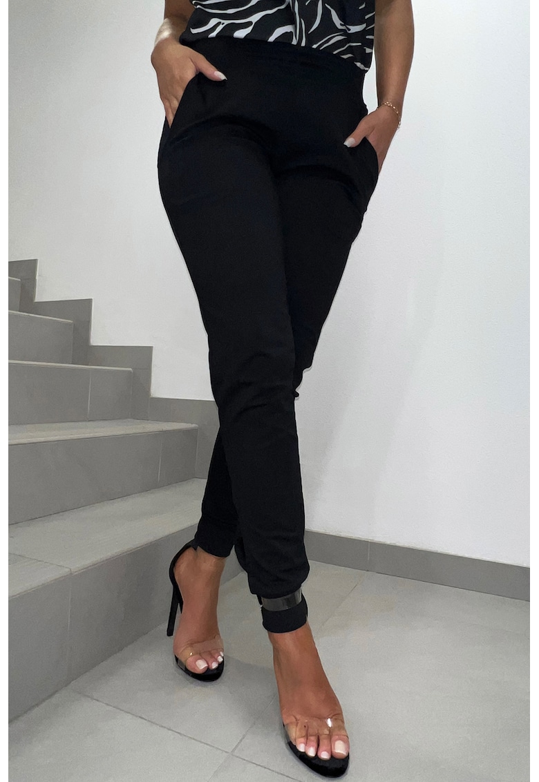 Pantaloni slim-fit cu buzunare oblice