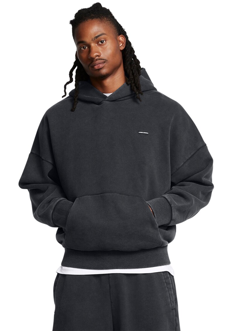 Hanorac cu buzunar kangaroo - Gri inchis