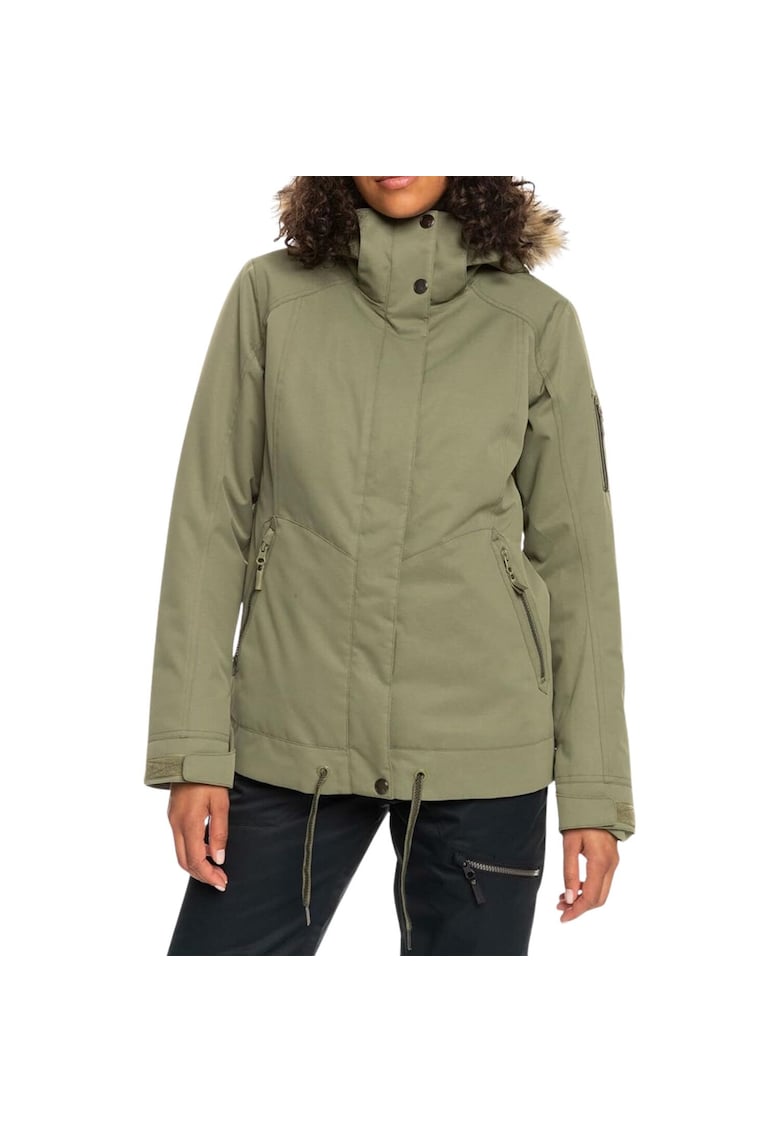 Jacheta de ski dama - Poliester - Kaki