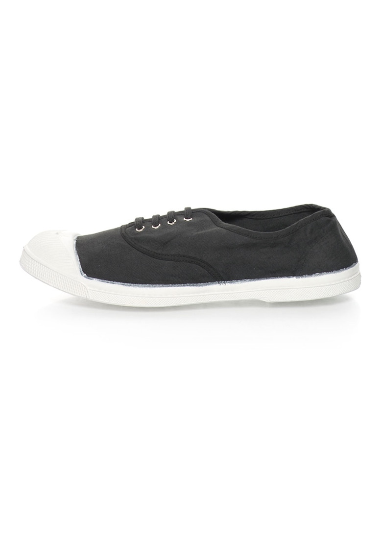 Tenisi negru stins din panza - Negru/Negru stins