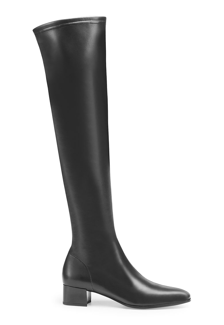 Cizme lungi de piele - Negru