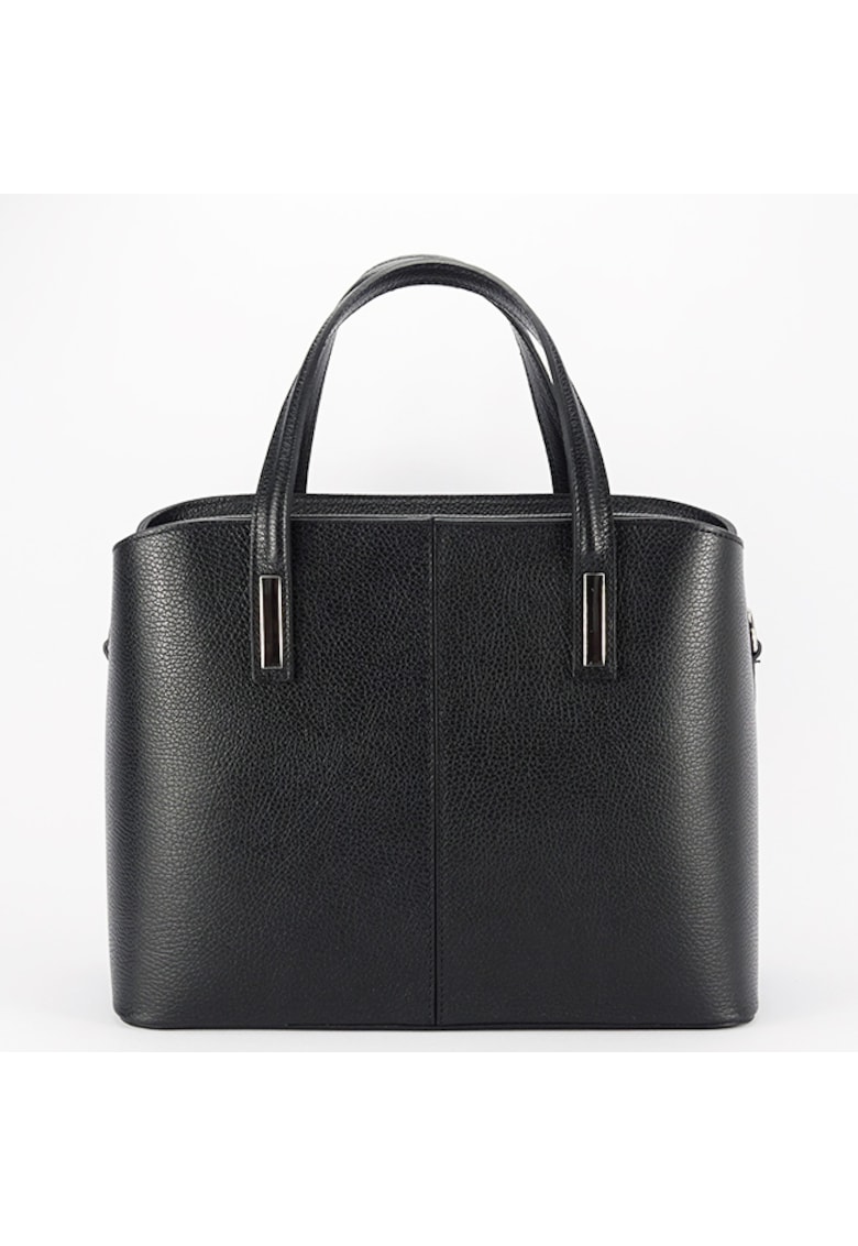 Geanta mare neagra din piele naturala 8922