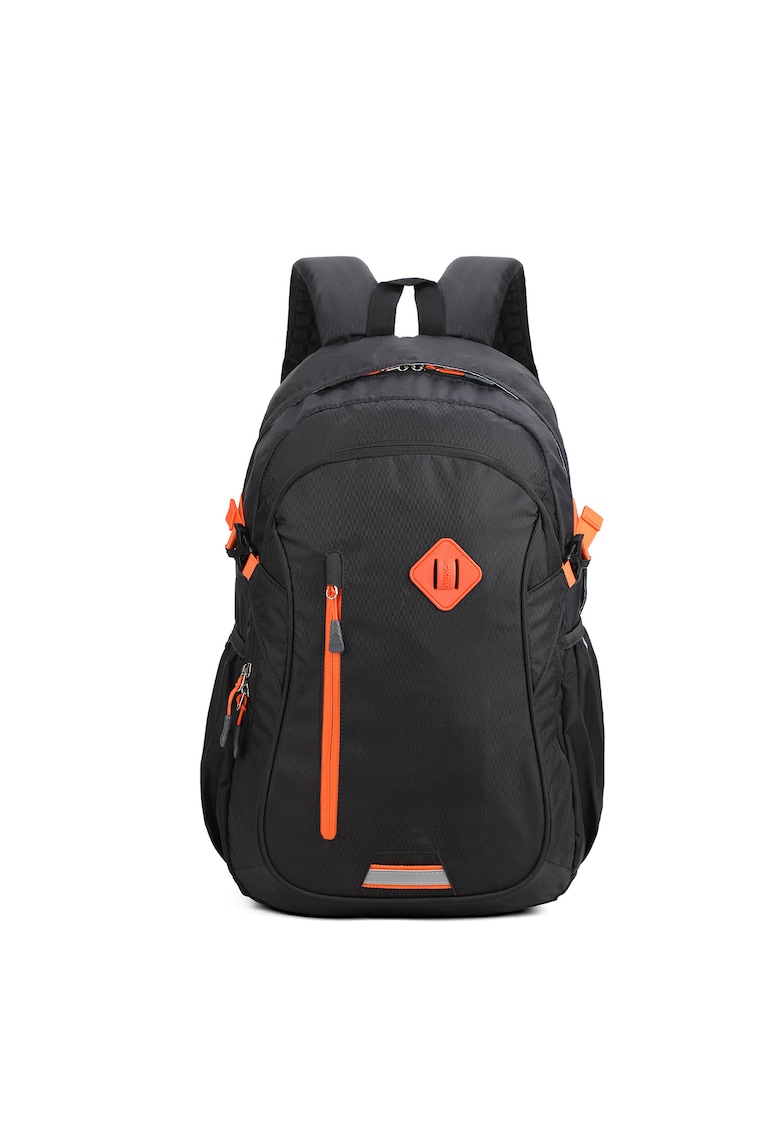 Rucsac unisex cu compartiment pentru laptop - Negru/Portocaliu
