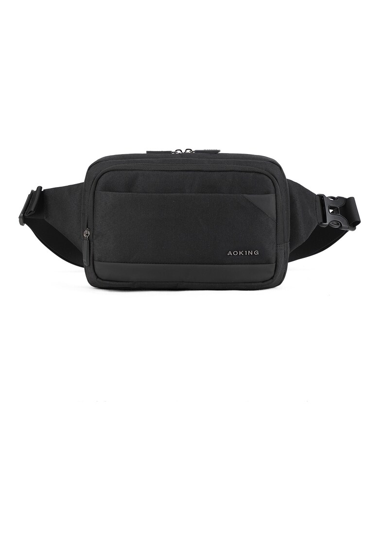 Borseta unisex din material textil - Negru