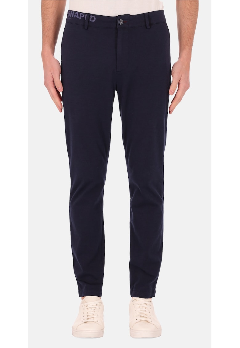 Pantaloni chino din amestec de bumbac - Albastru