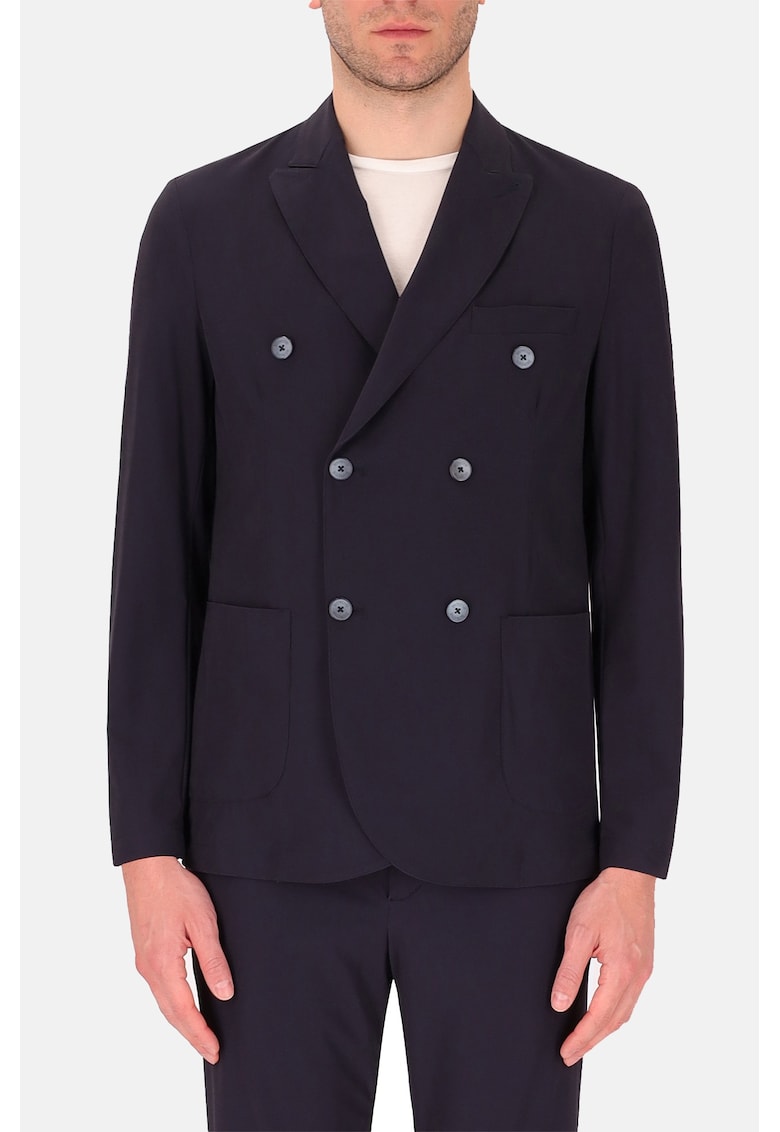 Distretto - Sacou slim-fit cu revere decupate