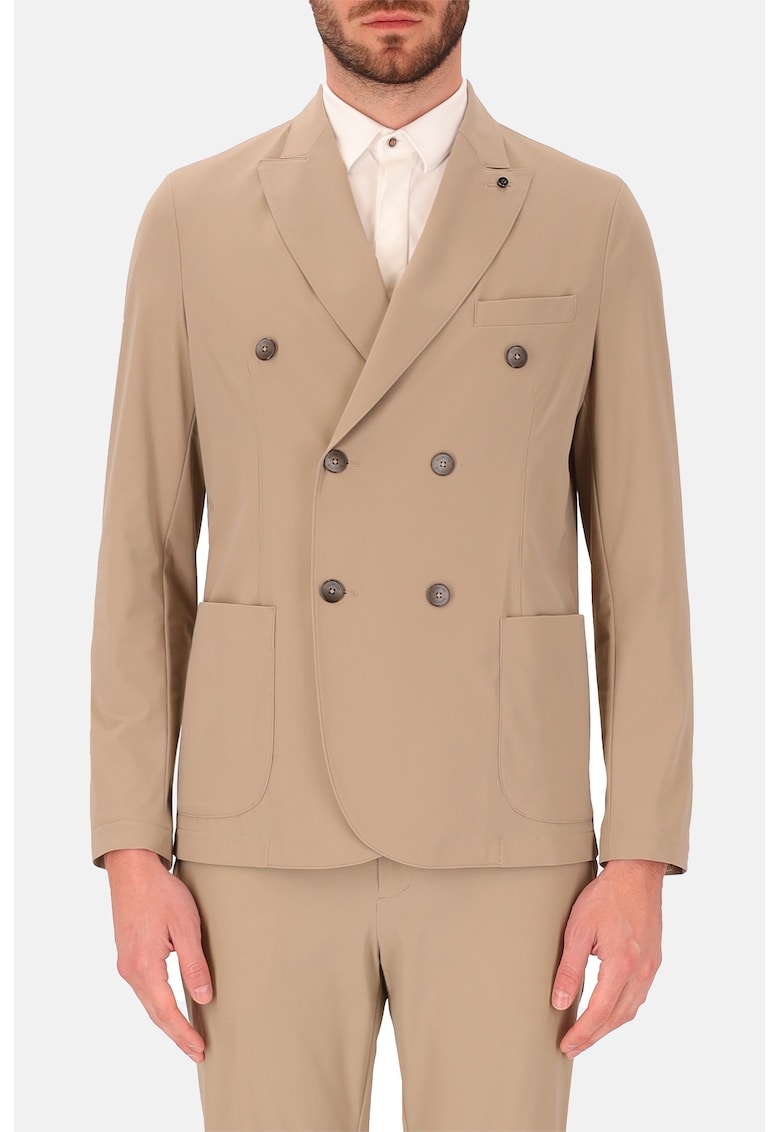 Distretto - Sacou slim-fit cu revere decupate