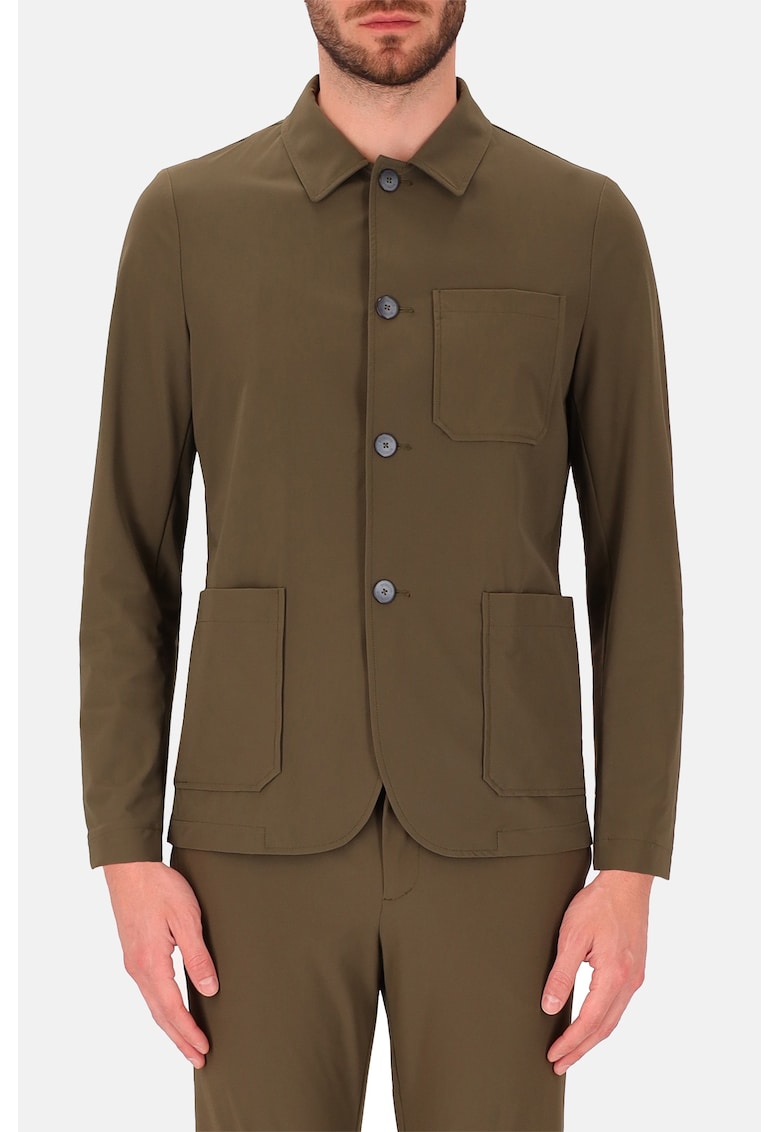 Distretto - Camasa uni cu buzunare aplicate Distretto - Camasa uni cu buzunare aplicate