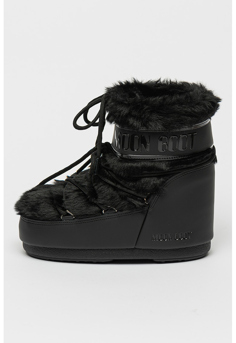 Cizme low-cut cu blana sintetica Icon