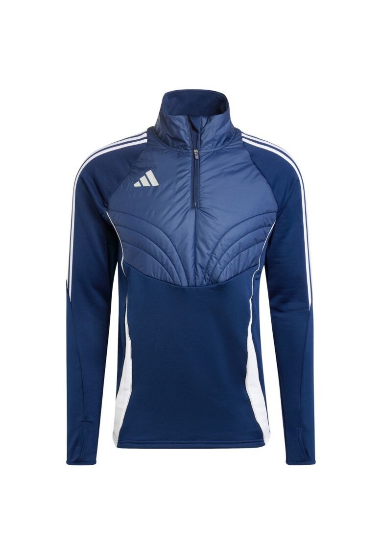 Hanorac sport barbati Tiro 24 Winterized - albastru - material reciclabil - guler din lana