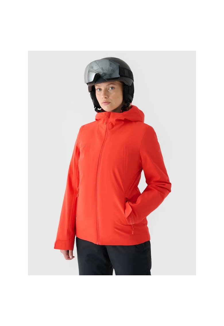 Geaca de schi pentru femei portocalie - cu gluga - umplutura din puf sintetic - membrana NeoDry 5000/3000