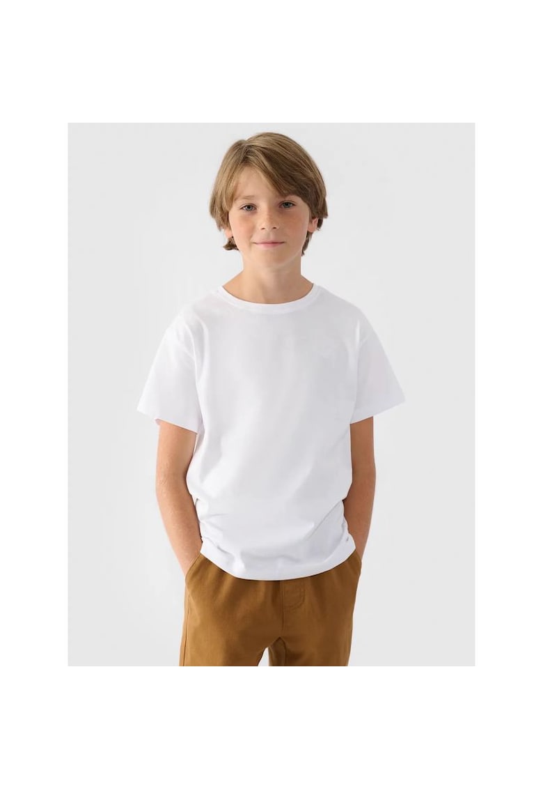 Tricou copii alb - bumbac