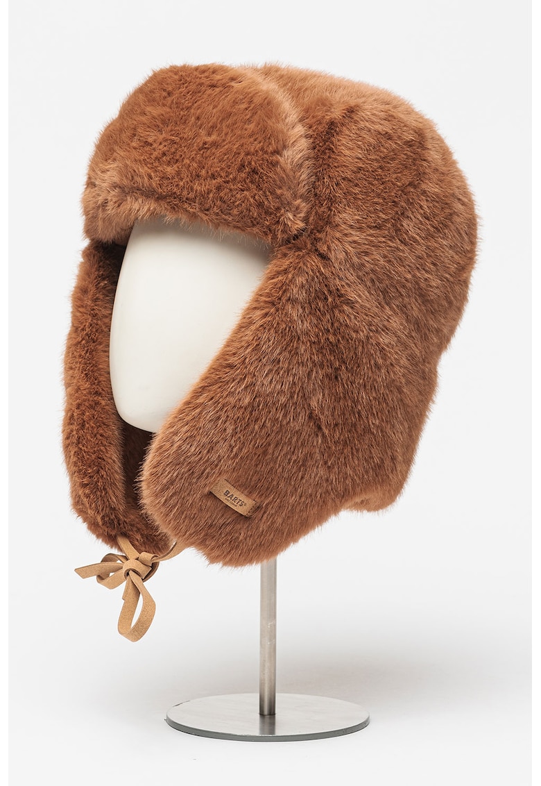 Barts Palarie ushanka de blana sintetica Lucerne - Maro scortisoara