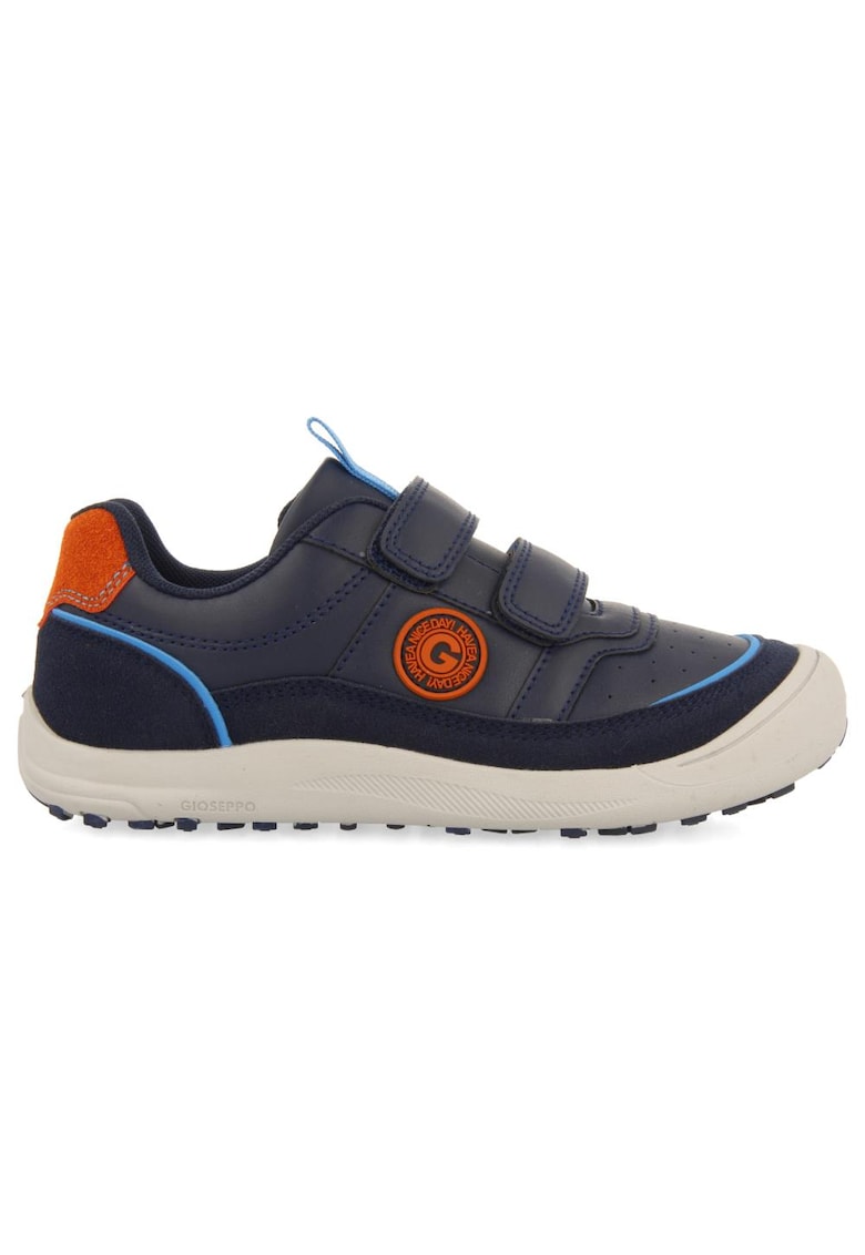Pantofi sport de piele ecologica cu velcroFertod - Bleumarin