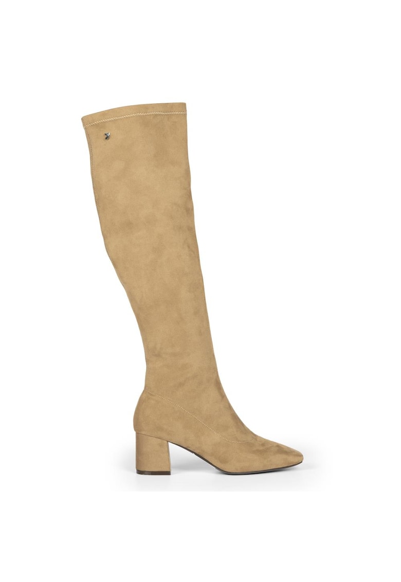 Cizme lungi cu toc masiv