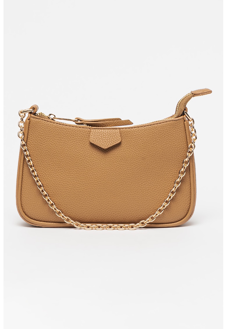 Geanta de piele ecologica cu bareta din lant pentru umar