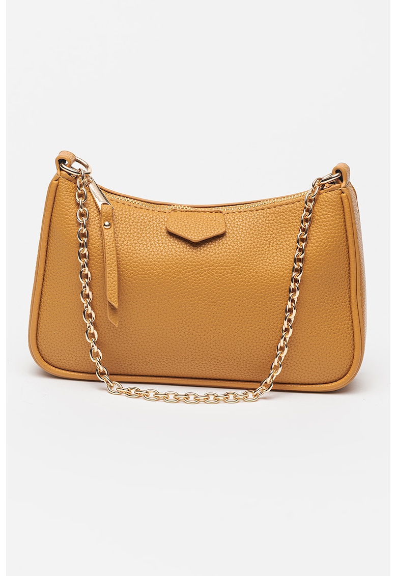 Geanta de piele ecologica cu bareta din lant pentru umar