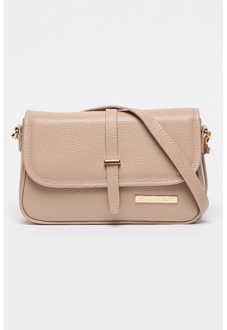 Geanta crossbody din piele cu clapa