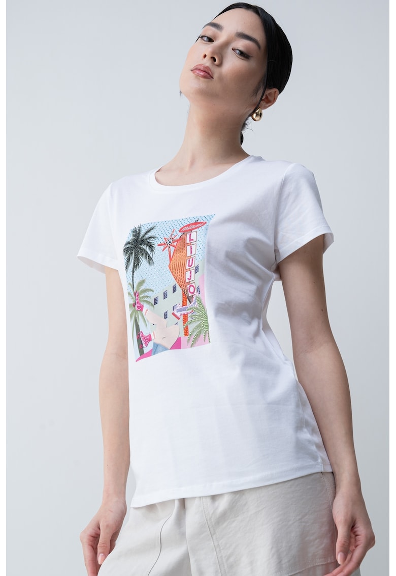 Tricou din bumbac cu design grafic