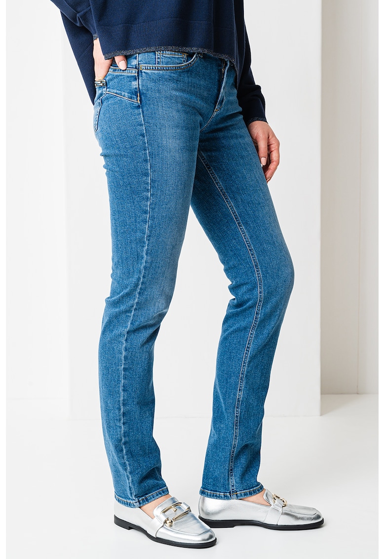 Blugi regular fit din amestec de bumbac