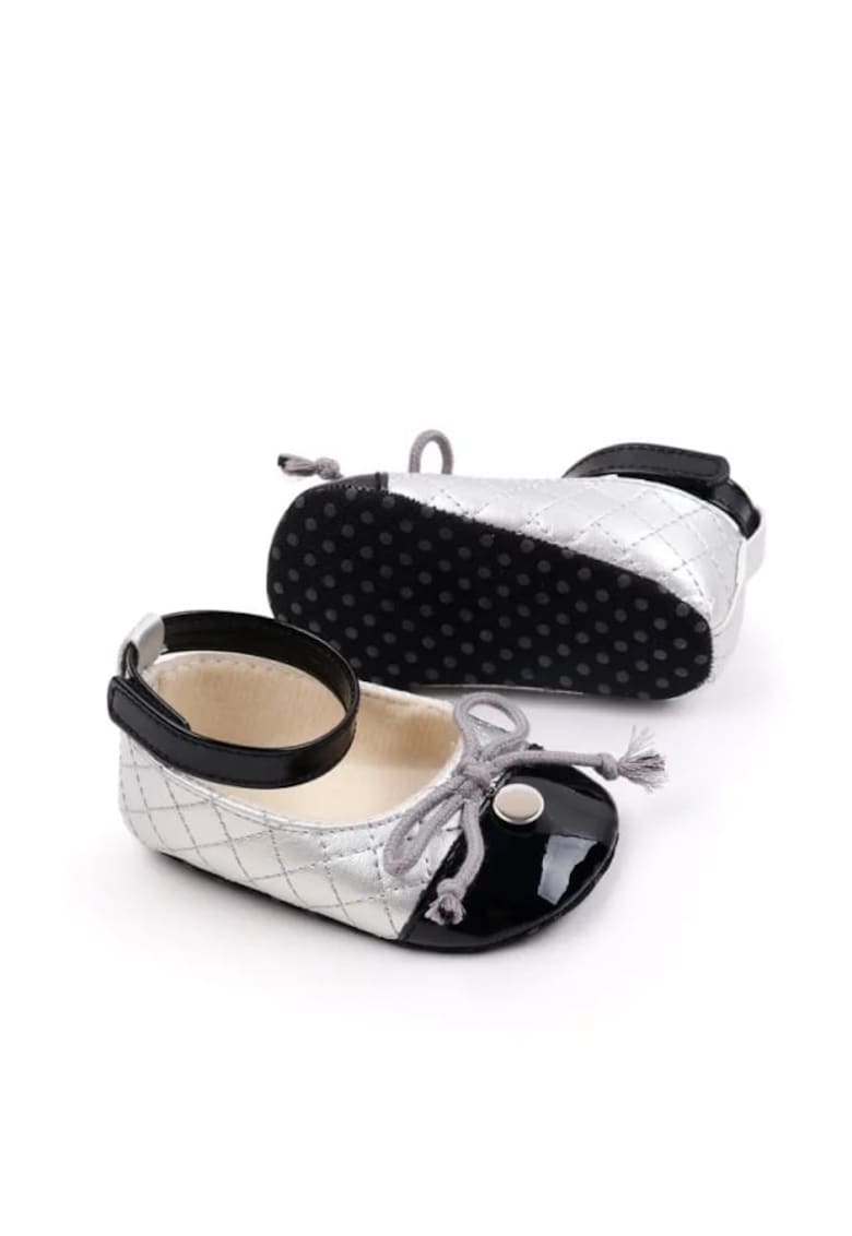 Pantofi Cu Fundita - Casual - Piele ecologica - Fete - Velcro