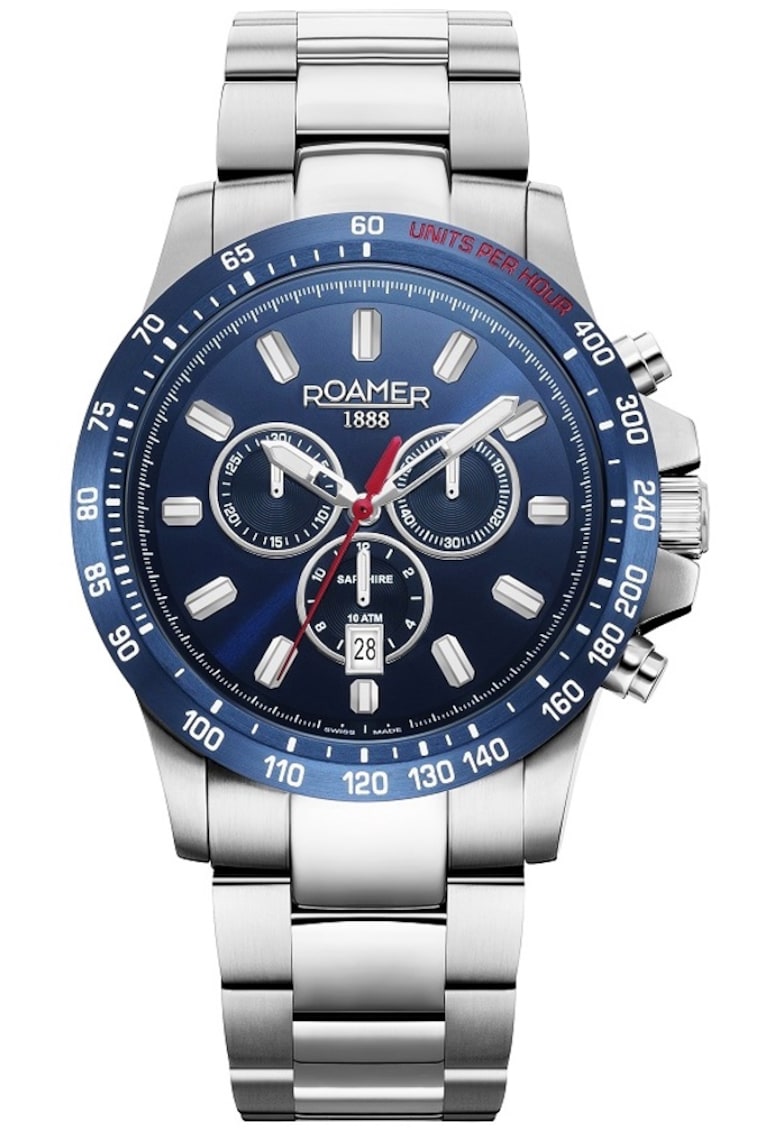 Ceas barbatesc - 10 ATM - 45mm - bratara metalica bronz