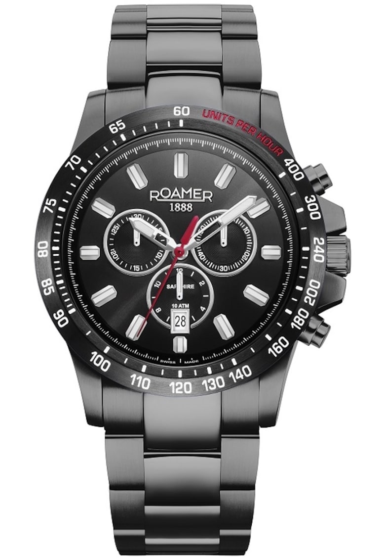 Ceasuri barbatesti metalic - 45mm - 10 ATM - negru