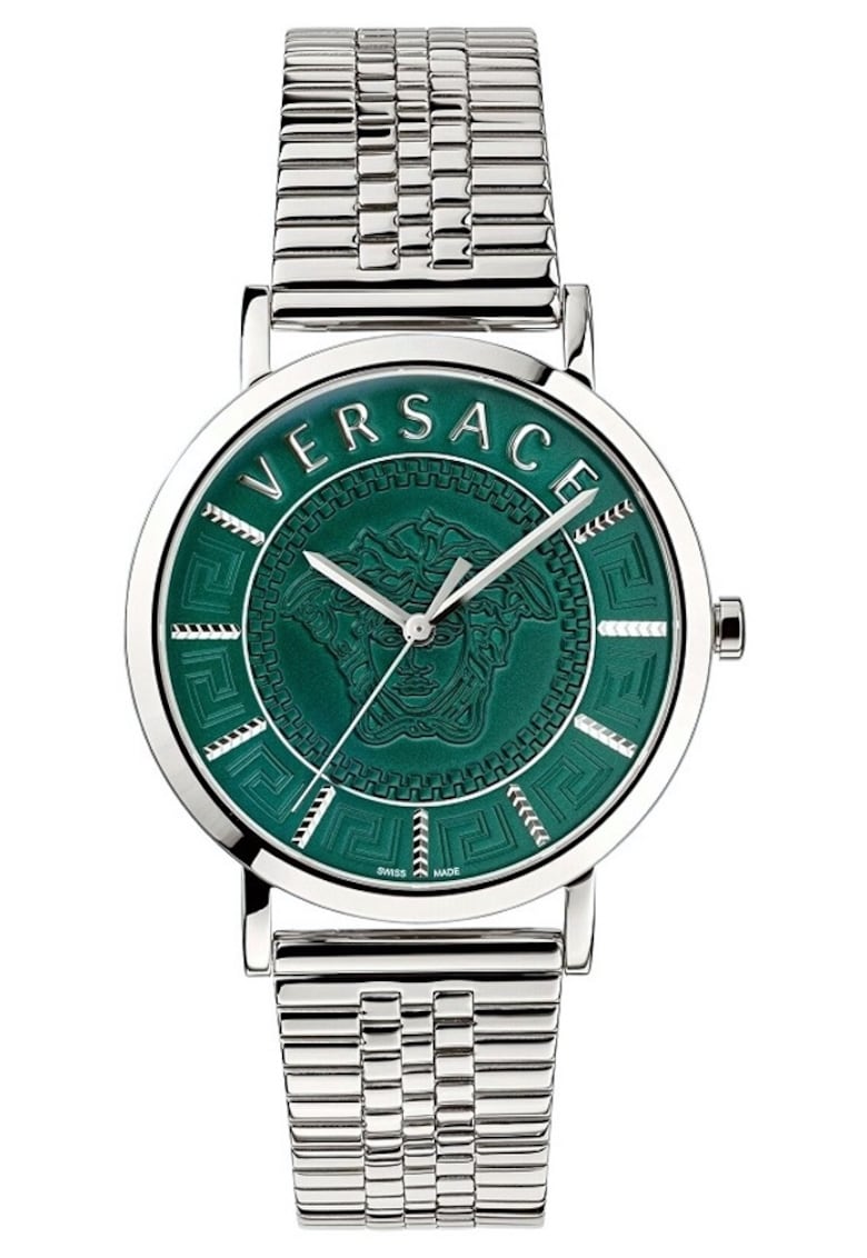 Ceas barbatesc V-Essential - metalic - 40mm - 5 ATM - argintiu/verde