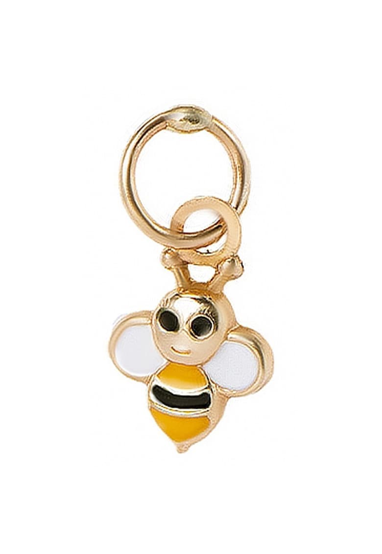 Pandantiv din Aur 14K in forma de Albinuta cu Email pentru Copii si Fetite