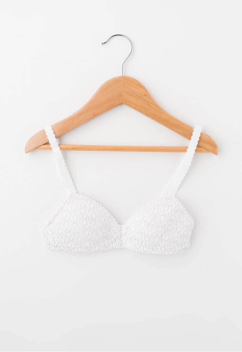 Sutien alb cu model text Sutien alb cu model text