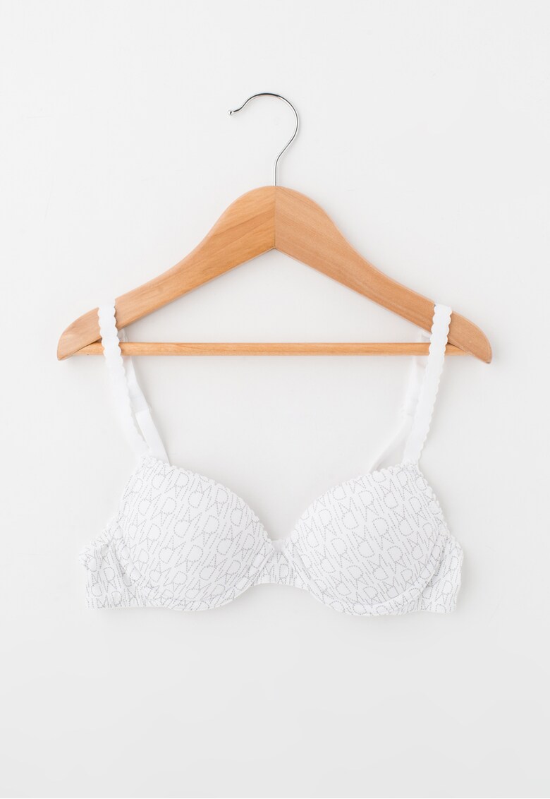 Sutien alb cu imprimeu text Sutien alb cu imprimeu text