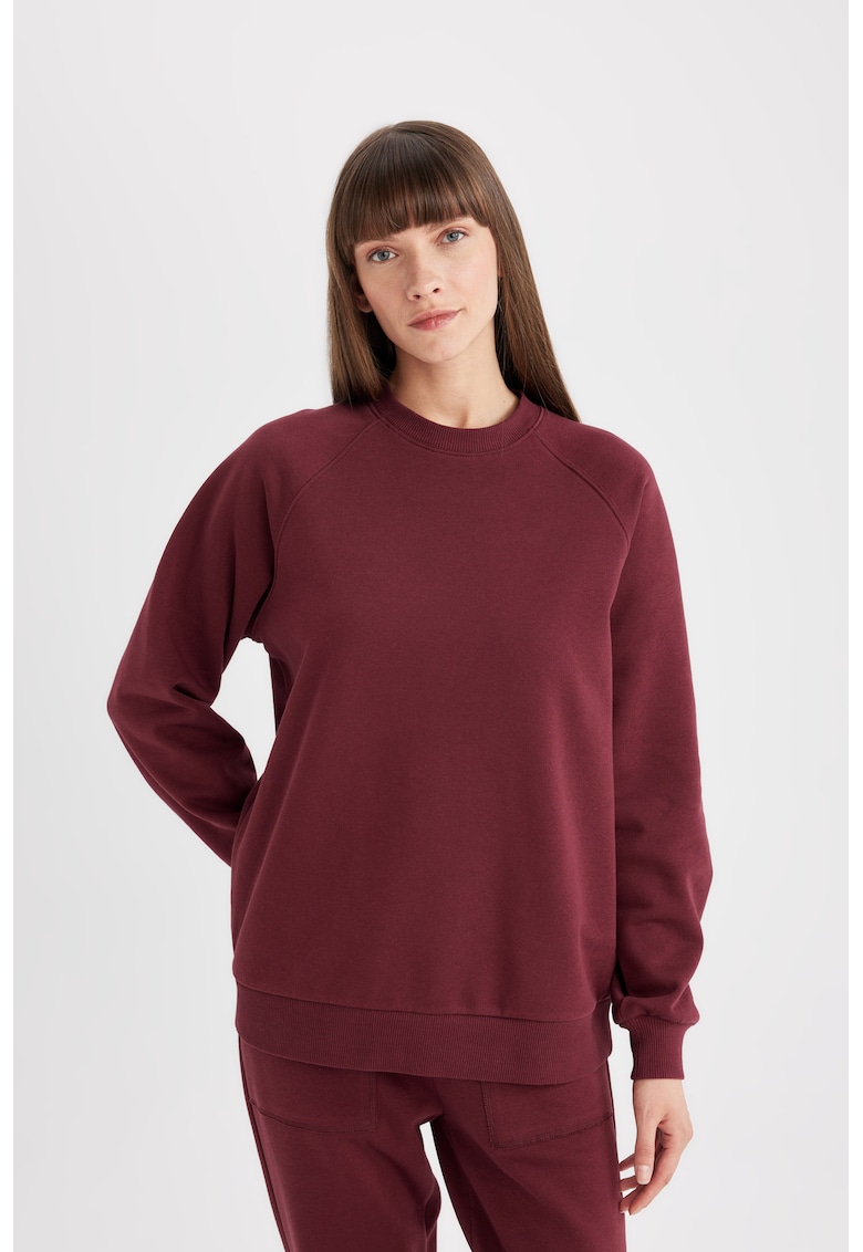 Bluza de trening supradimensionata cu maneci raglan