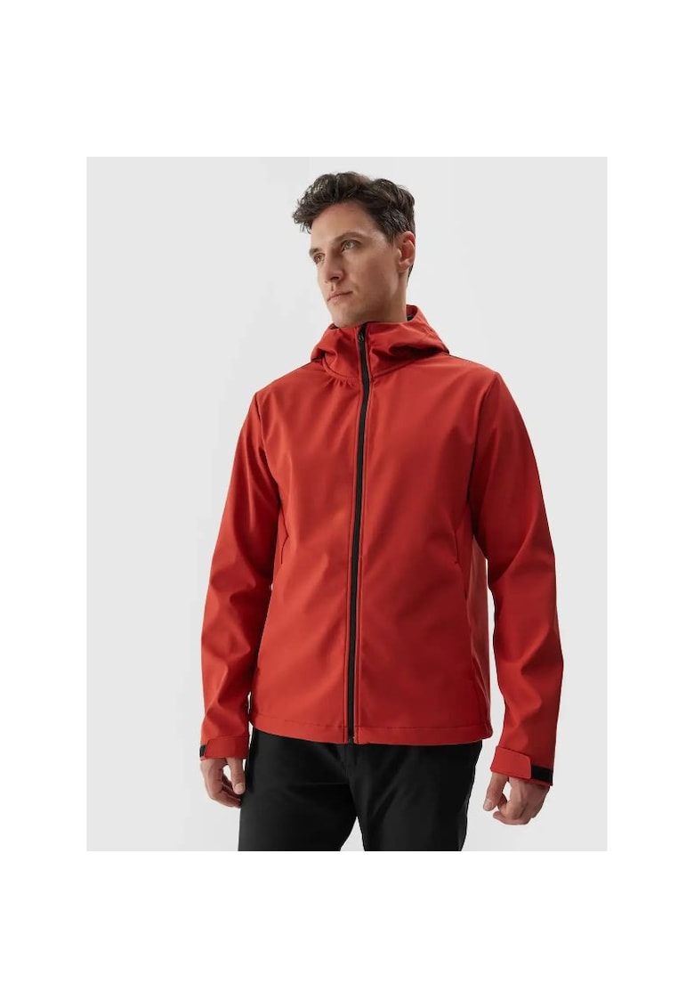 Geaca softshell barbati rezistenta la vant - rosie - poliester