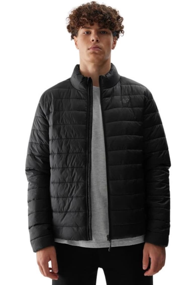 Jacheta barbati M376 - negru - puf sintetic reciclat - impermeabil - croiala obisnuita