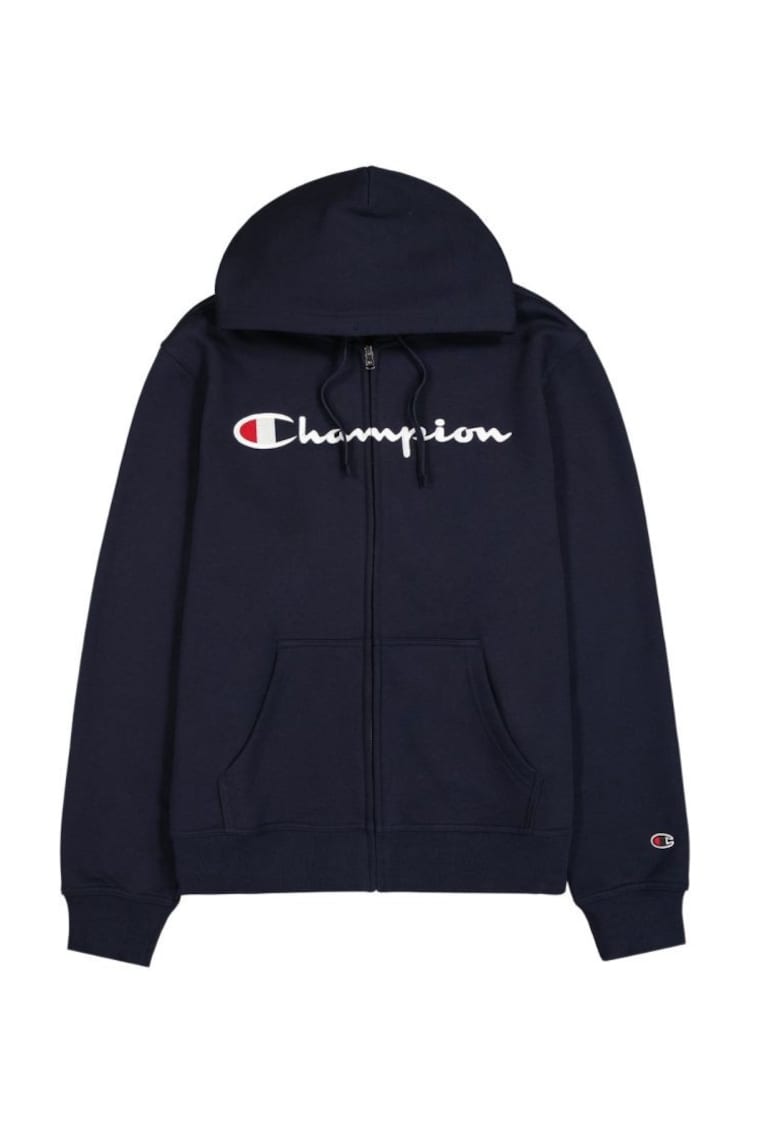 Hanorac pentru barbati Cu fermoar - gluga reglabila - bumbac/poliester - Bleumarin