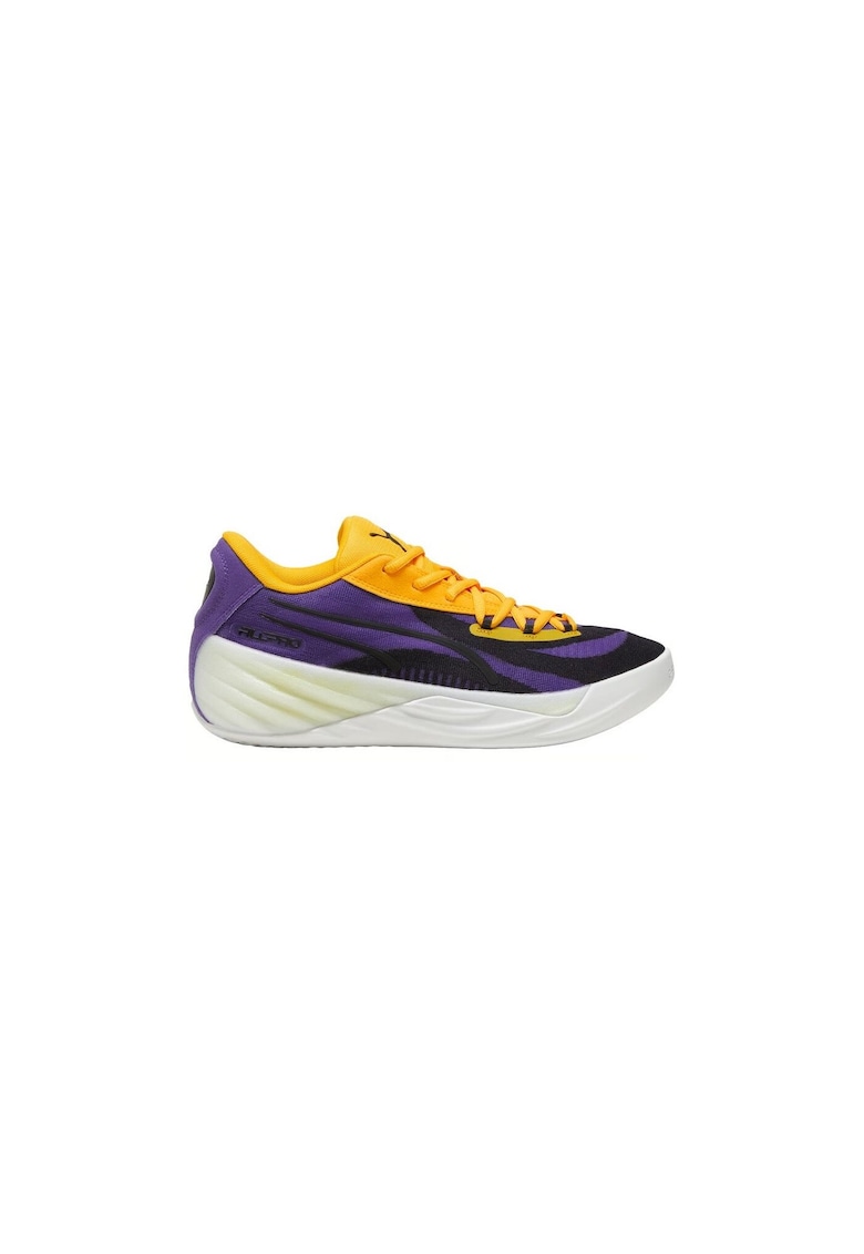 Pantofi sport barbati -  semipantofi antrenament - violet-galben - material sintetic