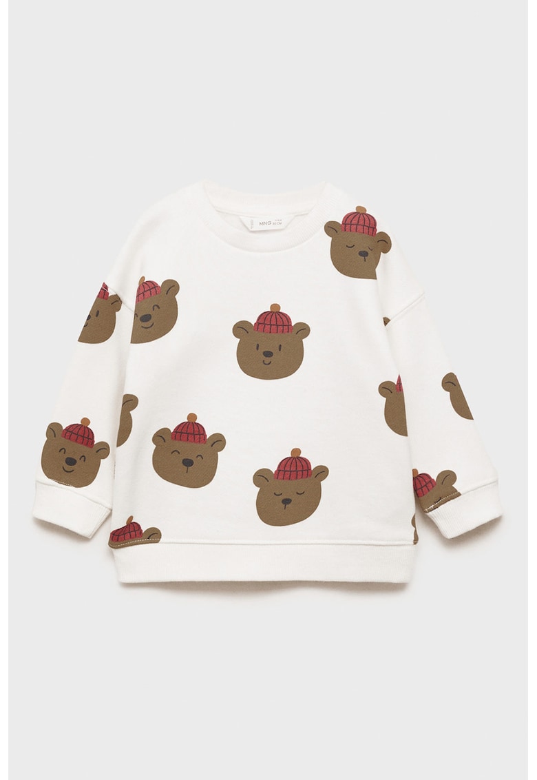 Bluza de trening din amestec de bumbac cu imprimeu cu teddy bear Yogui