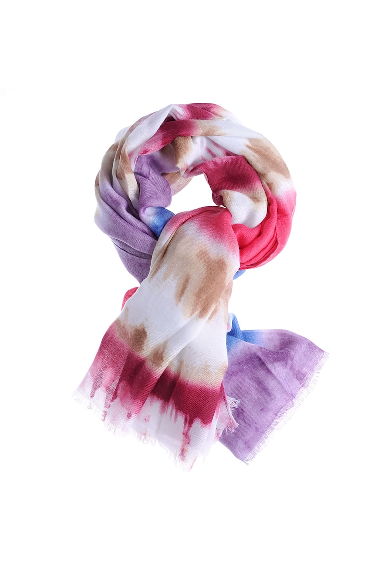Esarfa mov cu nuante multicolore
