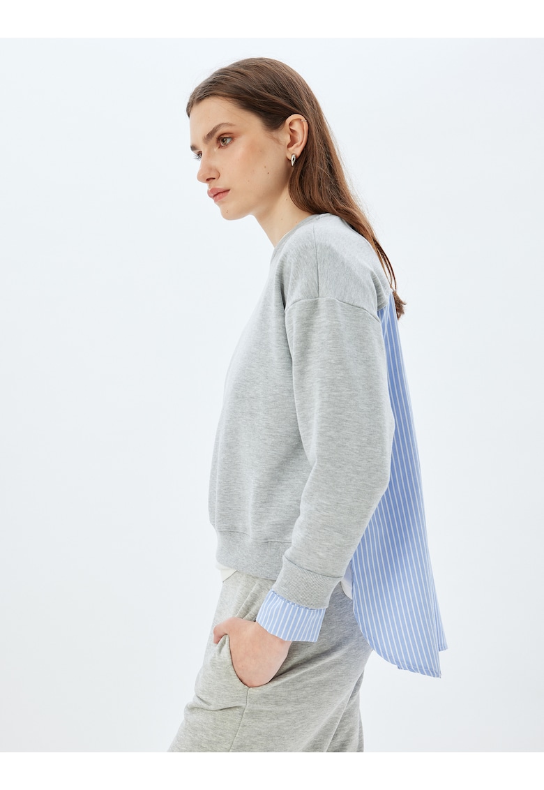 Bluza de trening supradimensionata cu model 2in1