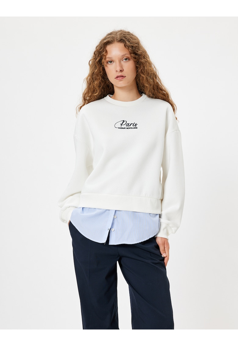 Bluza de trening cu maneci cazute