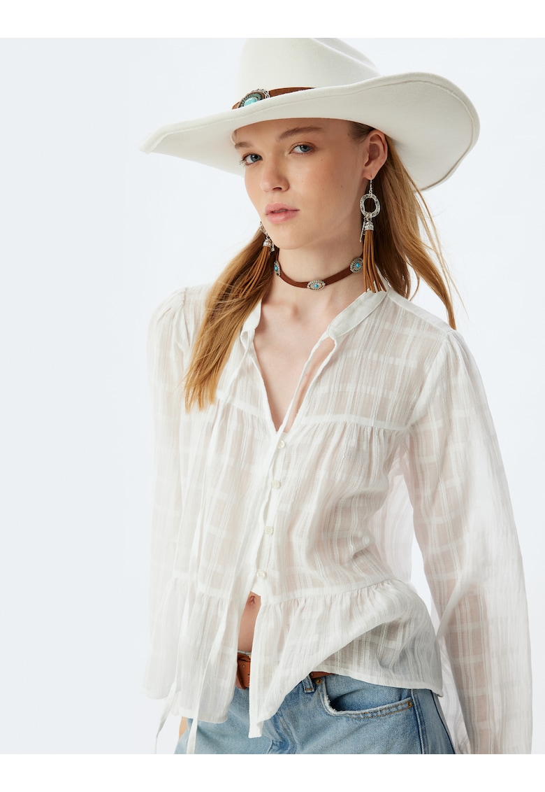 Camasa transparenta din bumbac