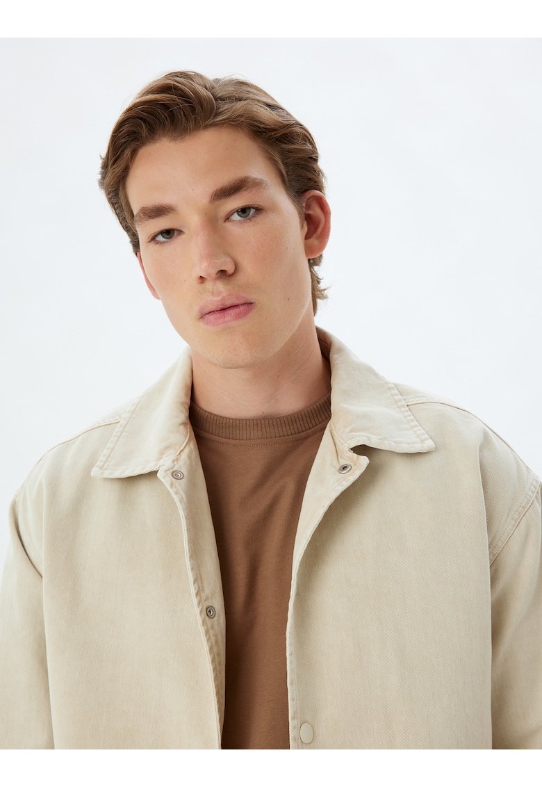 Jacheta supradimensionata cu buzunare laterale