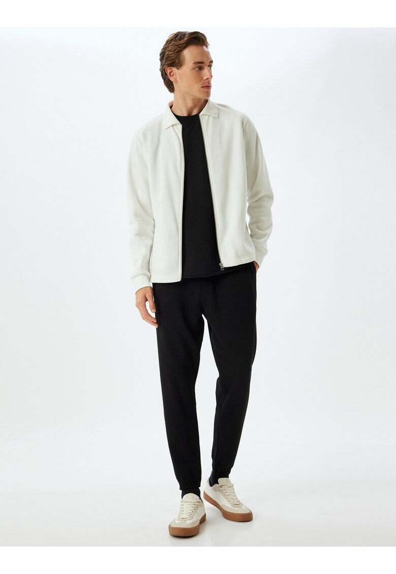 Pantaloni scurti cu buzunare laterale - Negru